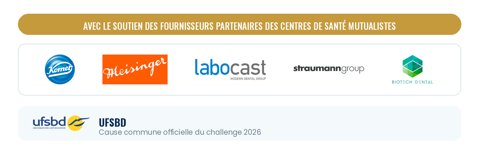 Les fournisseurs partenaires du challenge solidaire DEM des centres de santé